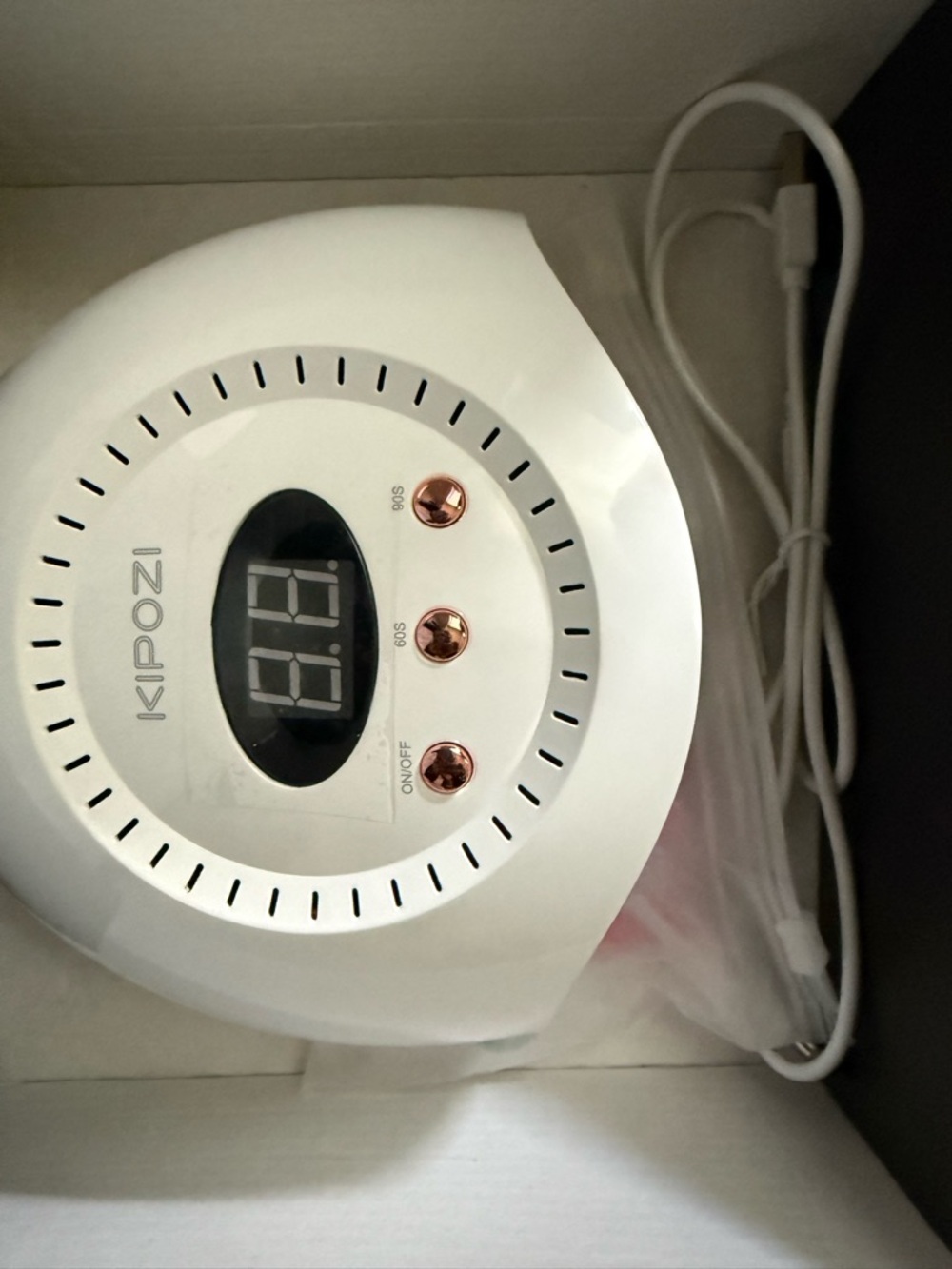 Kipozi White LED UV Nail Lamp - Professional Gel Nail Dryer